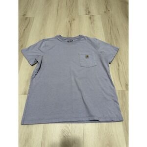 Boys Size XL Loose Fit Carhartt Cotton T Shirt - Purple